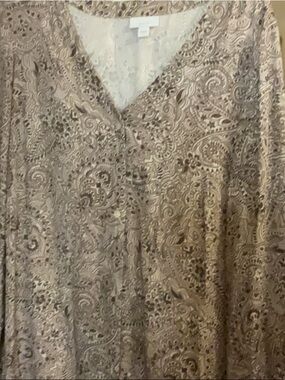 pure Jill Taupe/brown Sz M Ptp 22 Length 29 100 Viscose